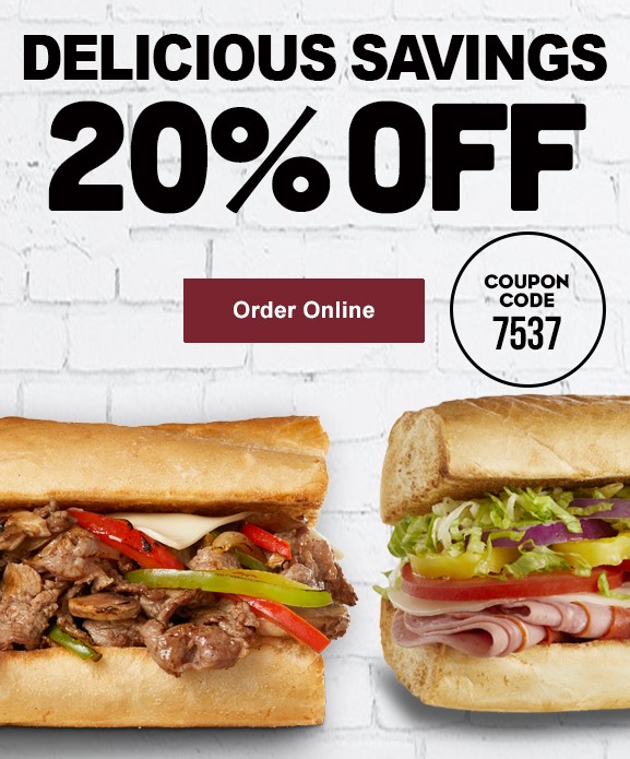  20% off entire order. Use coupon code 7537. Not Valid on Gift Cards or Twin Lobster Deal. Offer expires 9/4/2022.