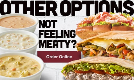 Not Feeling Meaty? Other Options are available. 