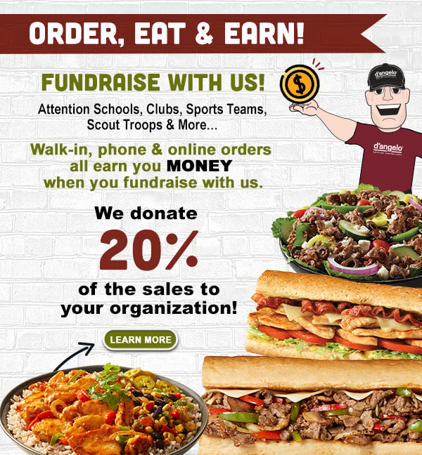 Fundraisers – Eat Sandwiches, Earn Money For Your Organization! Have a D'Angelo Fundraiser!