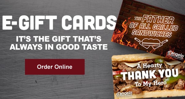 Give the gift of the grill. Send a gift card instantly, or on any date you choose! Select a design, and add your own personal message right on the card. Arrives via e-mail within minutes. Our egift cards can be redeemed in-restaurant or over the phone. They do not currently work with online ordering.we apologize for the inconvenience.